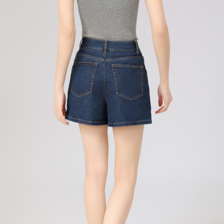 【商场同款】直筒牛仔短裤春夏季新款减龄休闲高腰牛仔短裤女510006
