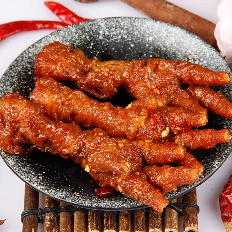 【新疆包邮】虎皮凤爪鸡爪卤香/香辣味26g*6袋追剧休闲办公休闲零食