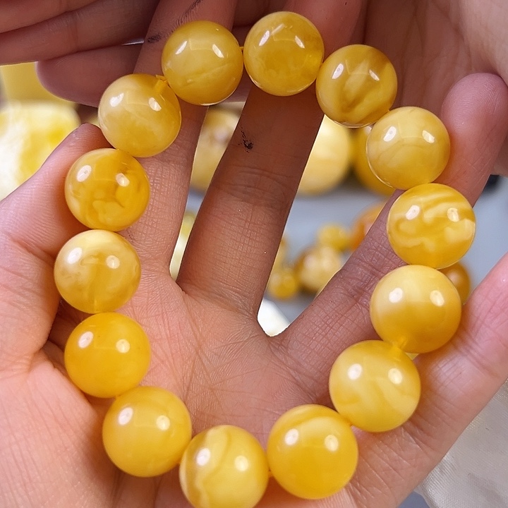 蜜蜡颈饰未镶嵌蜜蜡