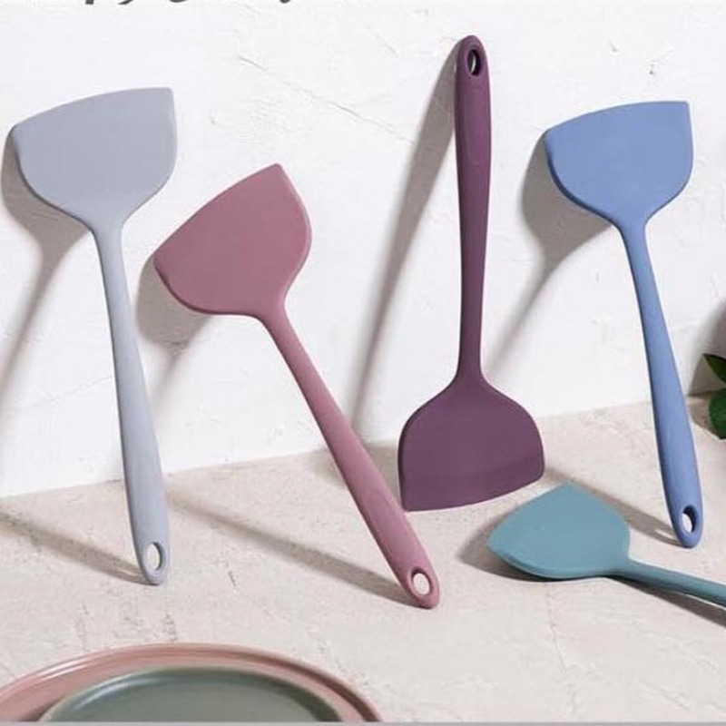 韩国进口硅胶大平铲子锅铲子炒菜烙饼硅耐高温烘焙镂空硅胶刮子