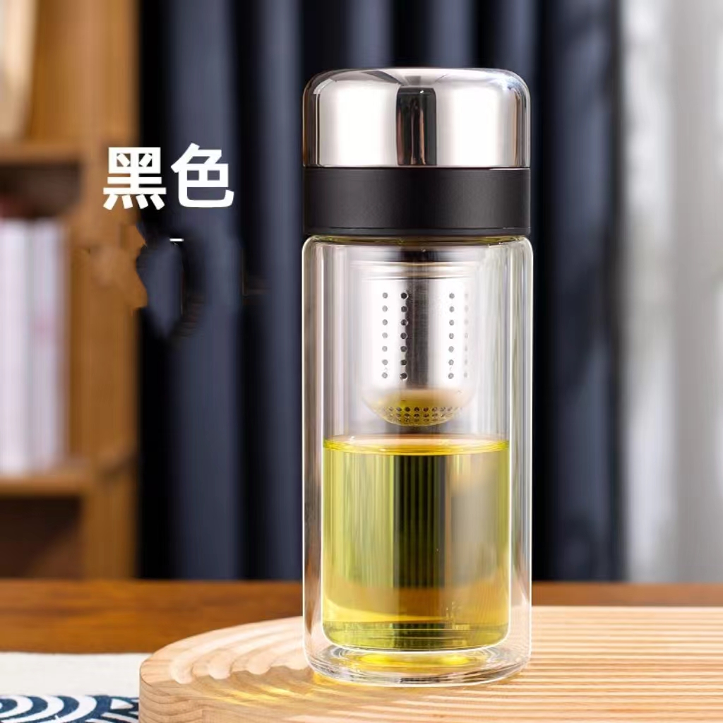 新款闷烧杯高鹏硅玻璃水杯茶水分离车载水杯