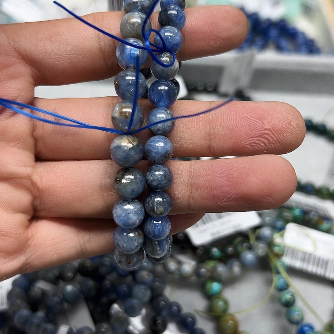 水晶手链未镶嵌1A蓝晶石