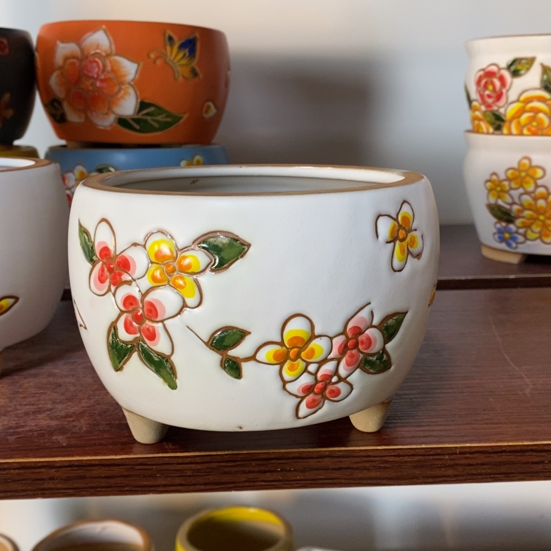 红陶韩式多肉植物花盆