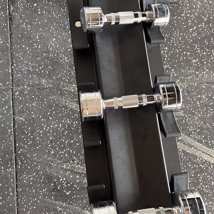 全新电镀纯钢哑铃1.2.3.4公斤各一对