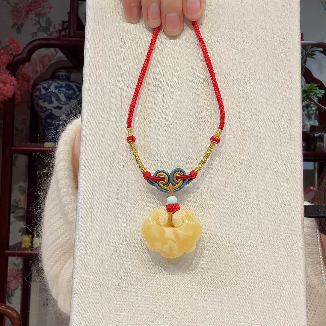 蜜蜡颈饰未镶嵌吊坠