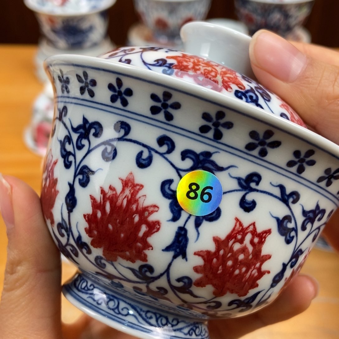 手绘现代茶具非古董