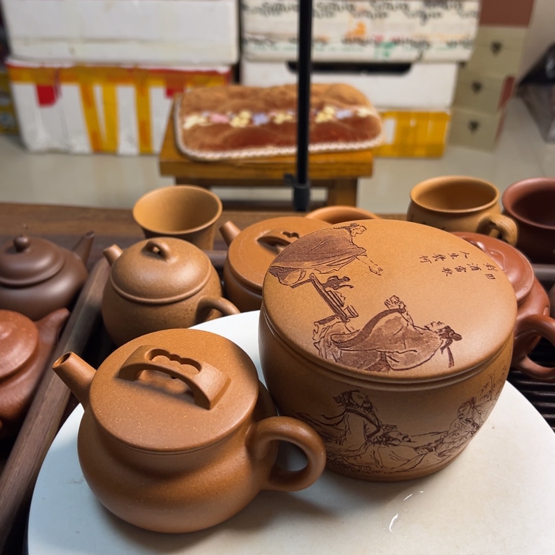 紫砂茶壶黄将破汉瓦160