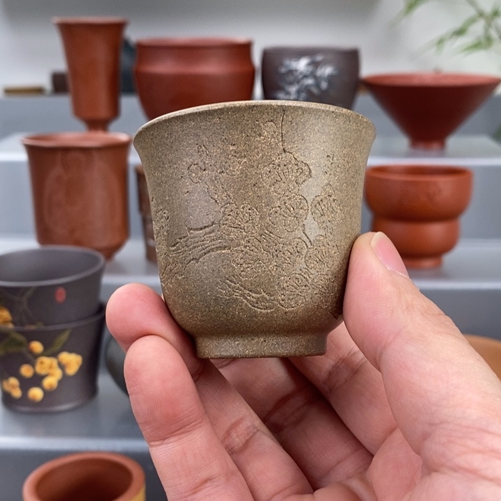 紫砂茶杯宜兴紫砂主人杯