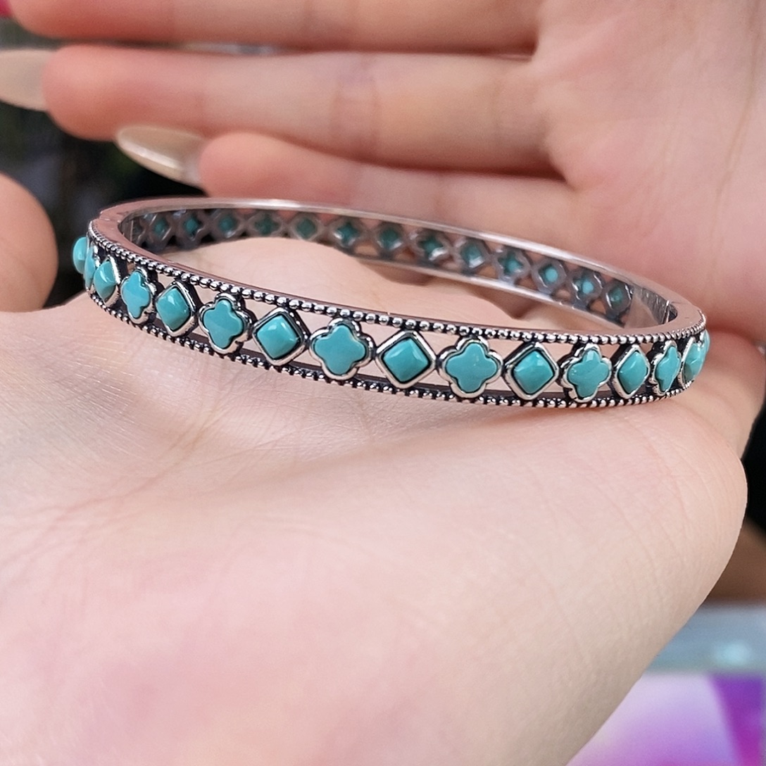 绿松石银S925镶嵌珠宝奇石