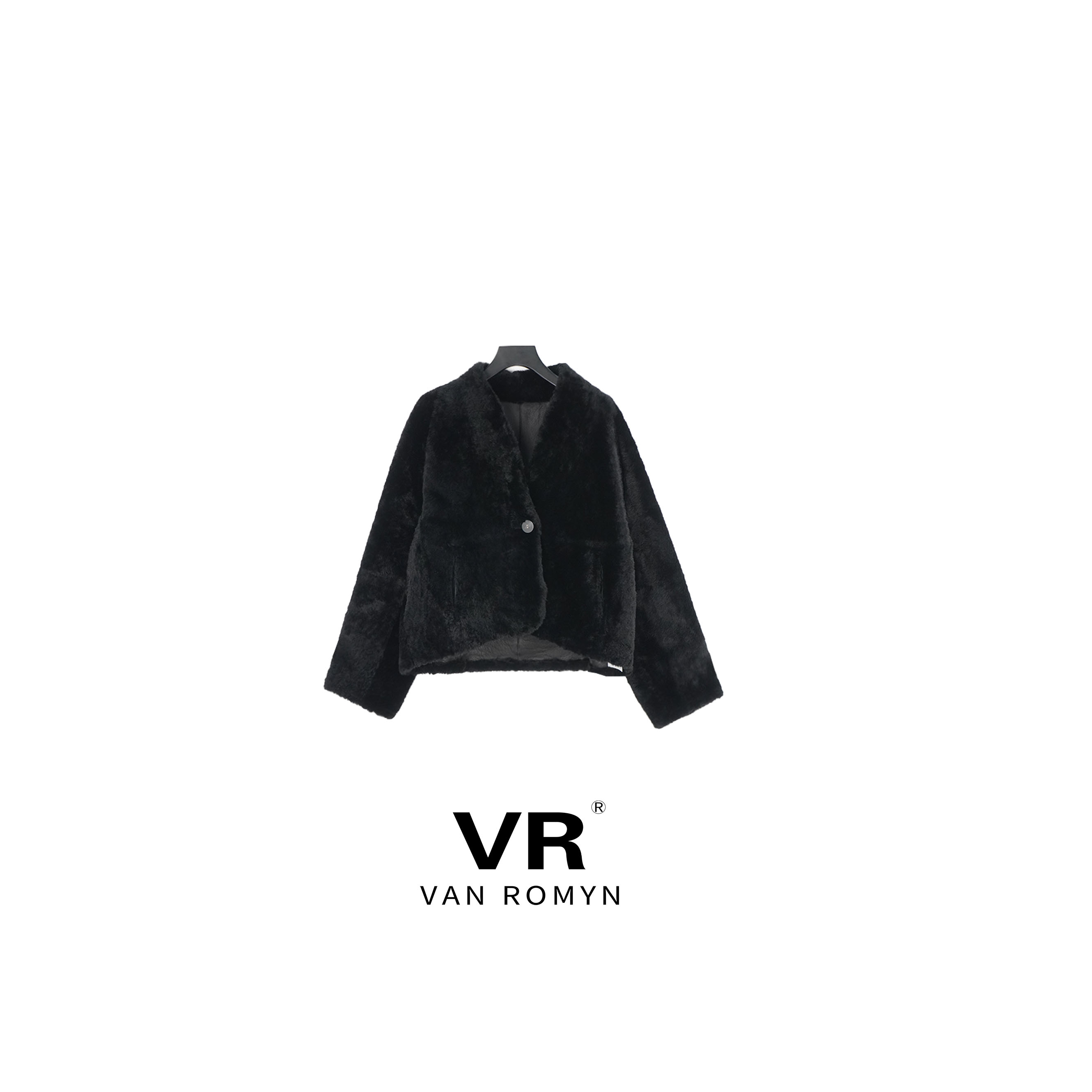 【VR莉娜】511042/2025 新款冬季 双面穿 拉贡皮毛一体 外套