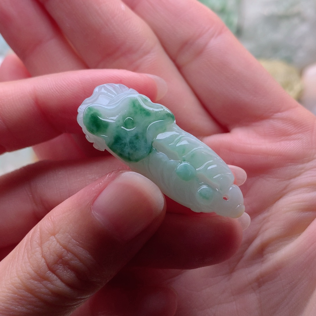 定制翡翠未镶嵌白菜