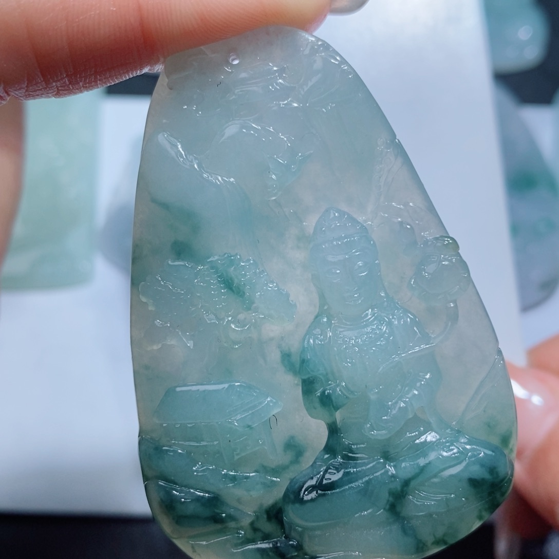 定制翡翠未镶嵌定制吊坠