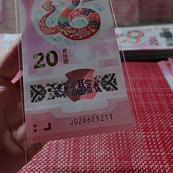 塑料小蛇钞朦胧学府号28609 211单张