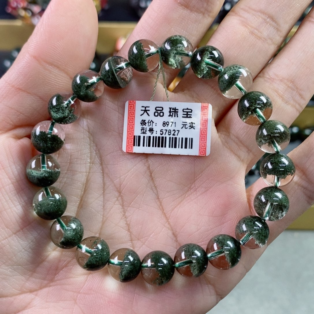 水晶手串未镶嵌绿幽灵57827