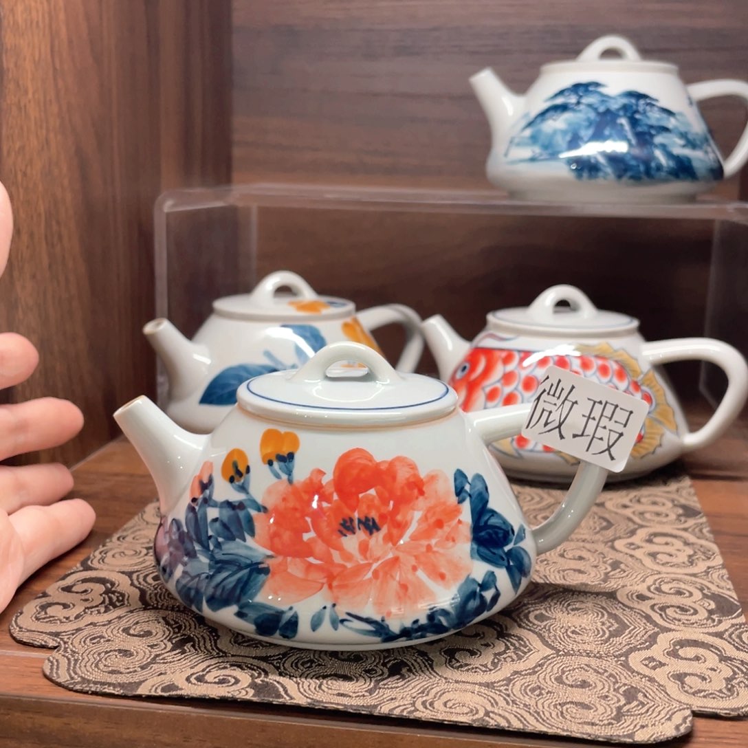 微瑕釉下彩纯手绘