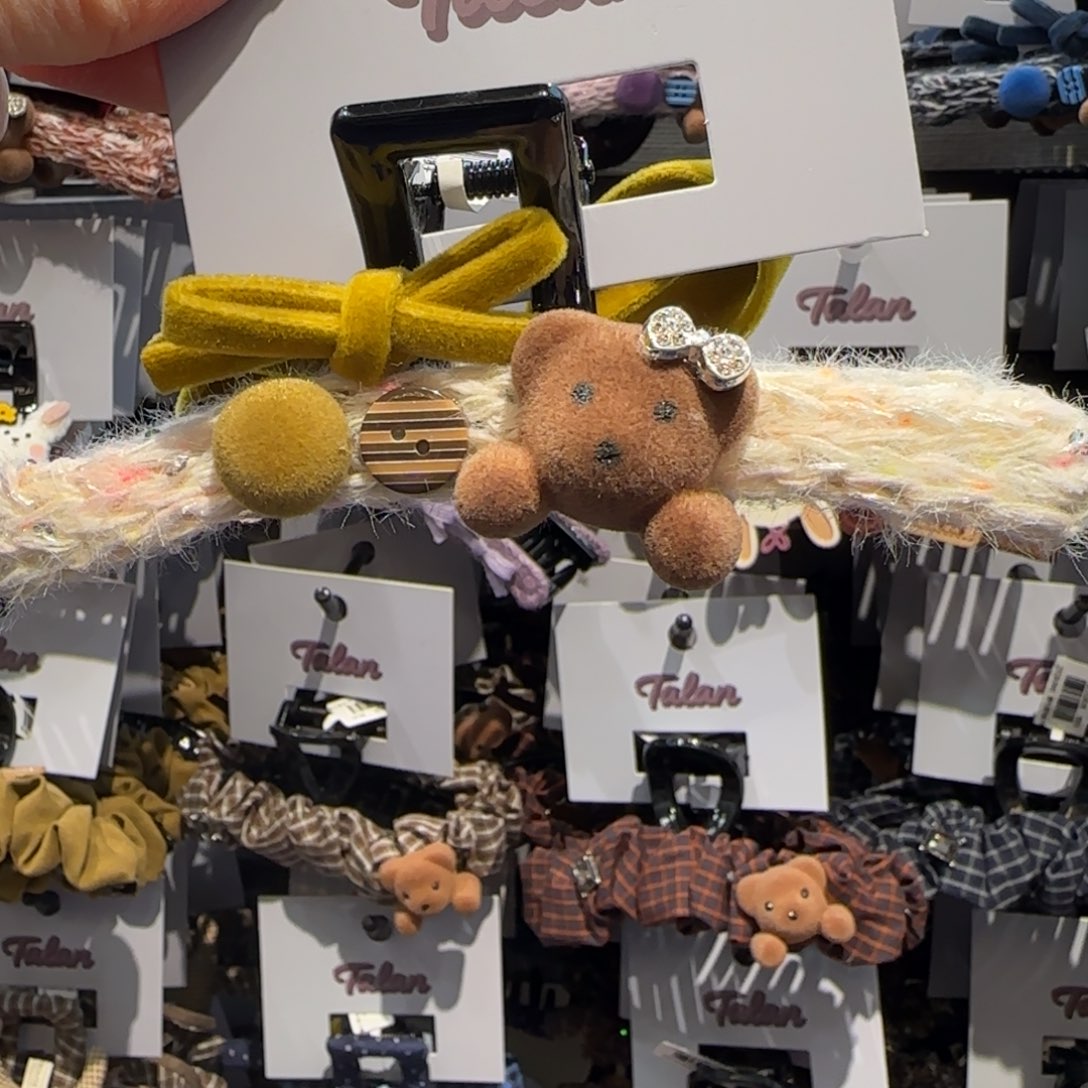 布艺铁合金小熊抓夹