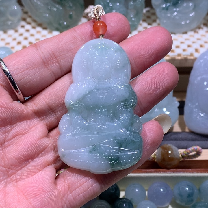 翡翠未镶嵌颈饰/炸/正装度母