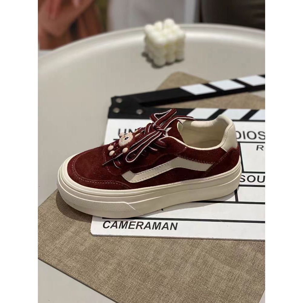 新款圆头系带时尚厚底百搭女鞋5F0-79-07