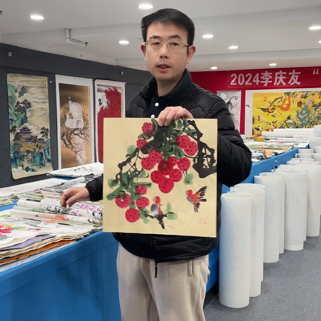 国画今天上午国画作品展示