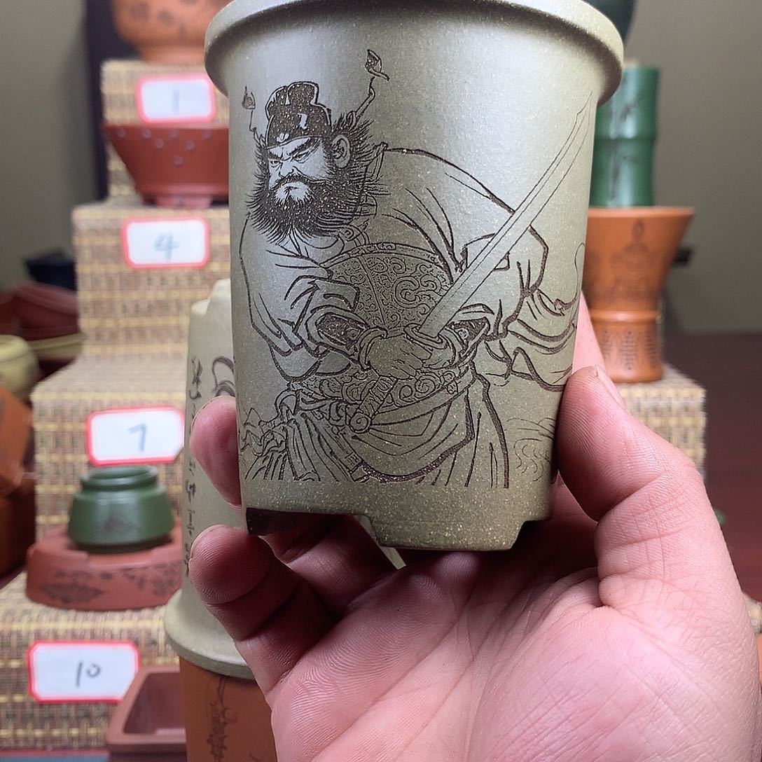 紫砂花盆紫砂的颜色和