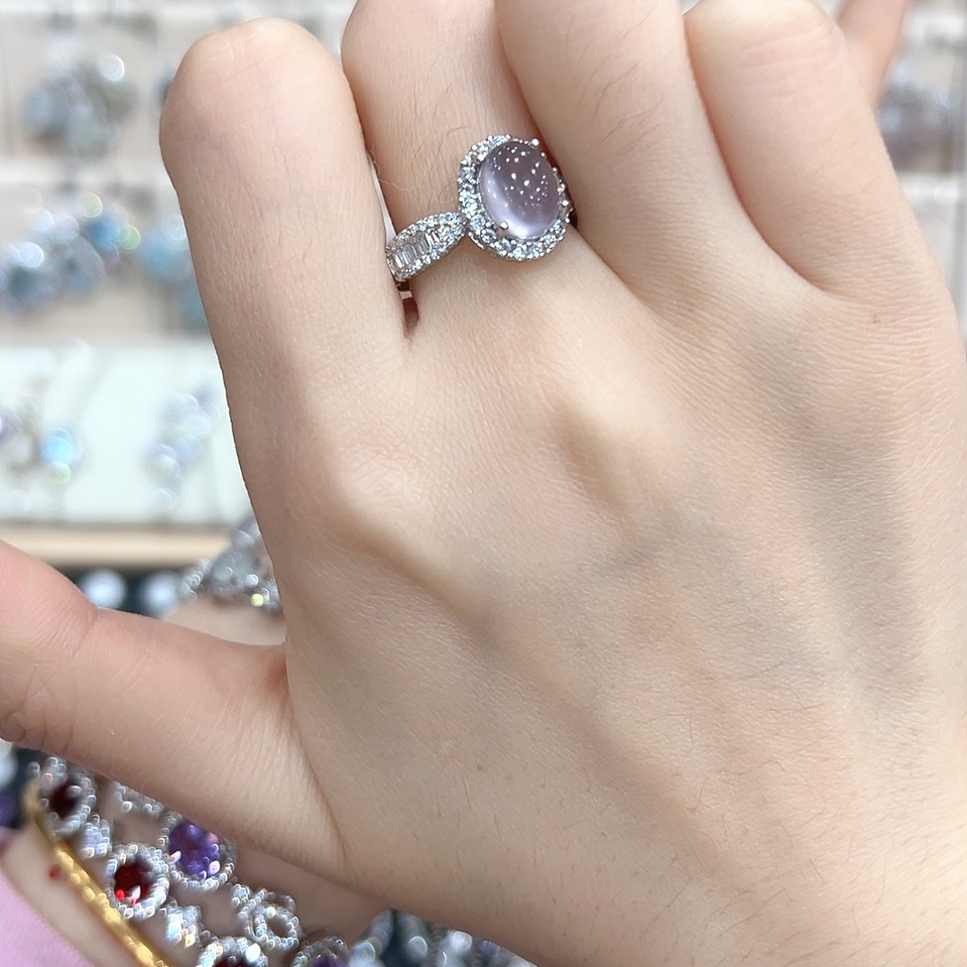 J***g银S925镶嵌戒指水晶