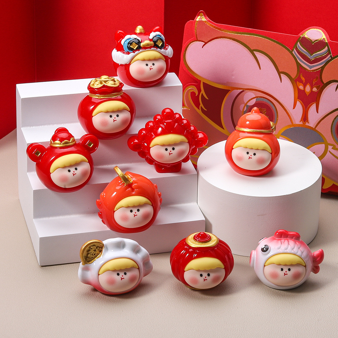 【迎新春、九宫格】新年莉莉丝 DIY卡通钥匙挂车载树脂对对碰