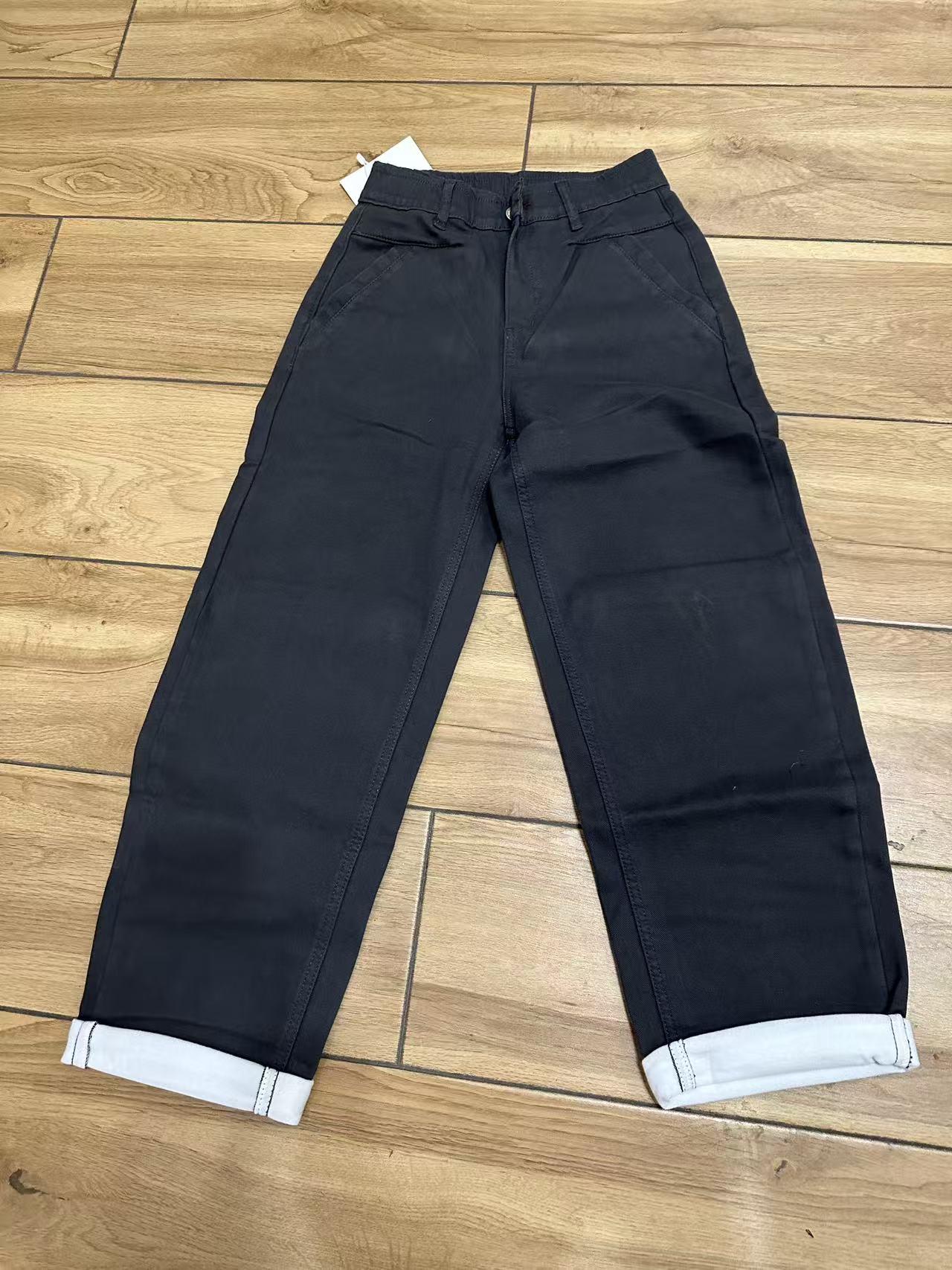 水洗常规款直筒裤休闲裤女裤户外蓝色时尚加绒设计师弹力秋冬修身