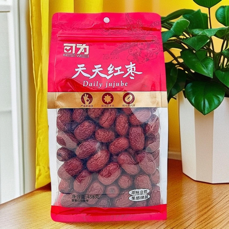 【新疆红枣】新疆灰枣日照更长肉质绵密新疆特产458g/袋 买三送一