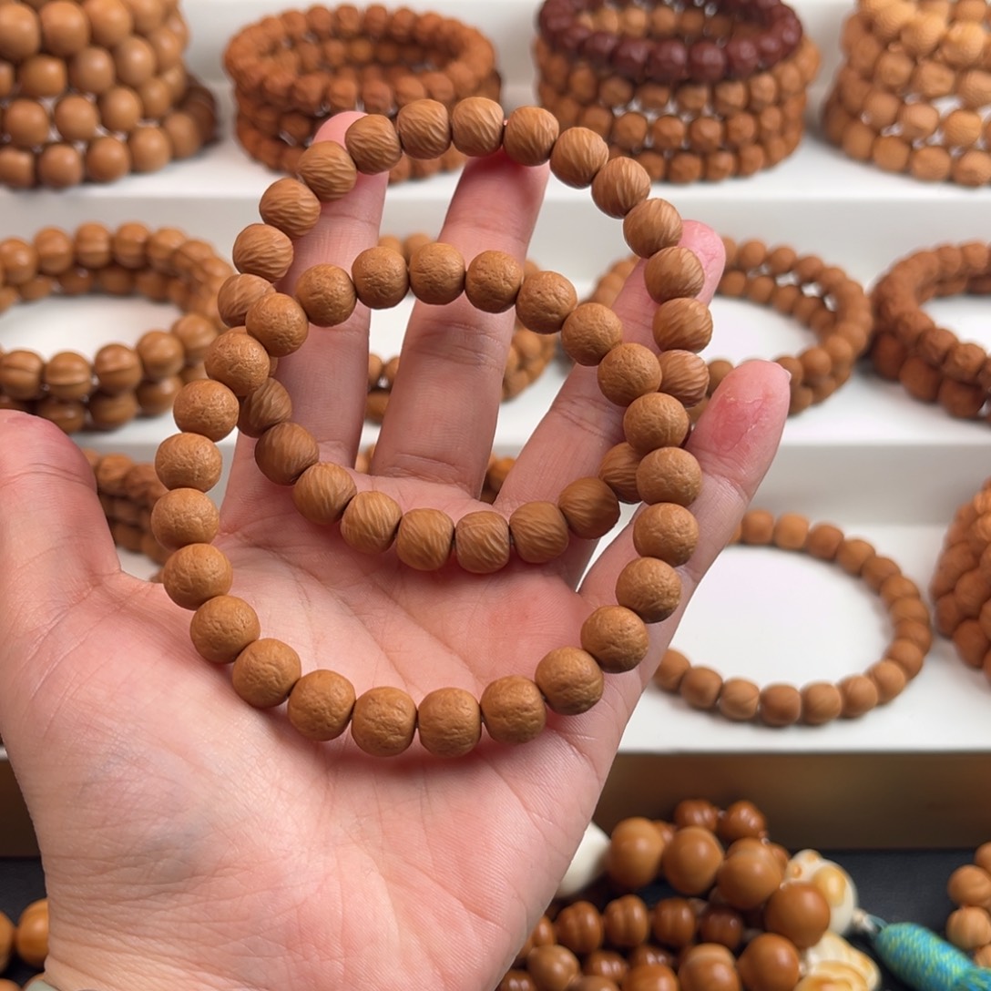 @****猴头核桃手串全品无暇小青柑 拉丝云锦