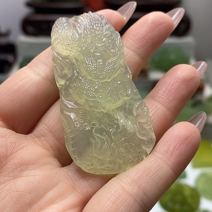 未镶嵌岫玉手把件