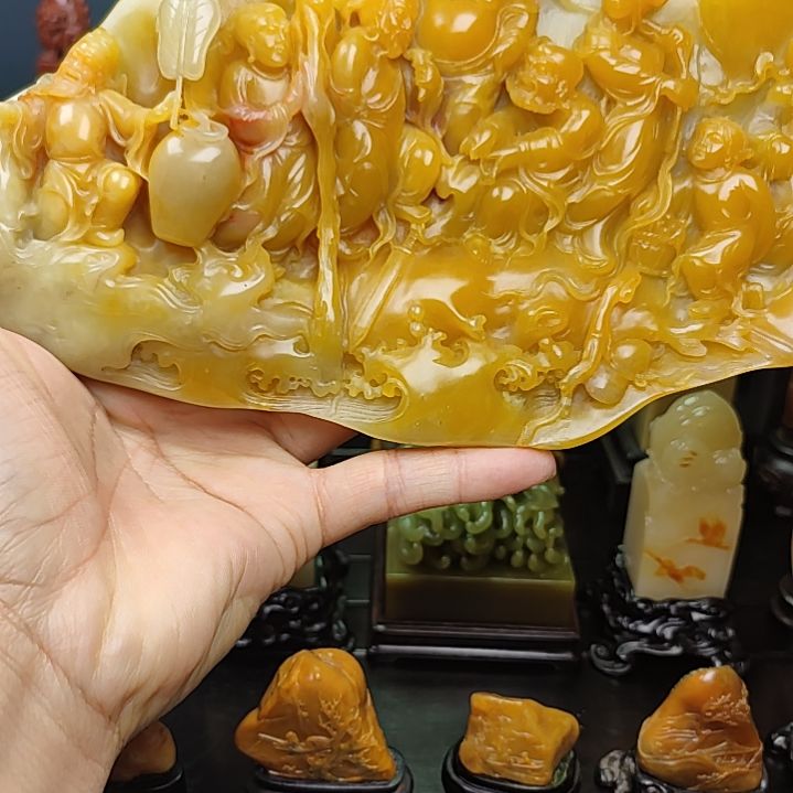 登***者印石寿山石摆件摆件摆件