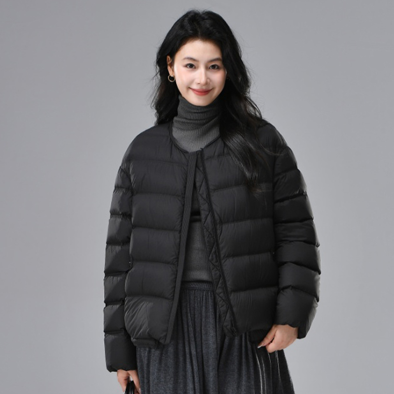 云朵泡芙！25冬新国标90白鸭绒宽松百搭保暖防风羽绒服外套Z7703