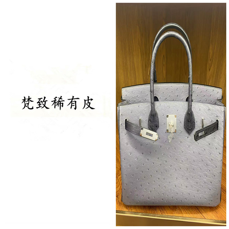 [梵致]高奢KK鸵鸟皮单肩斜挎手提包