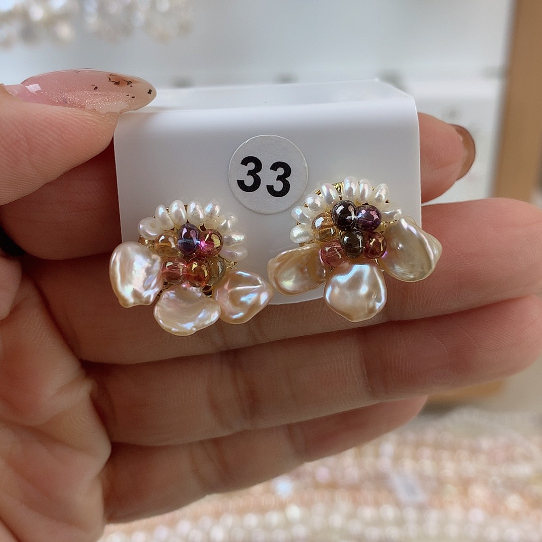 未镶嵌耳饰淡水珍珠