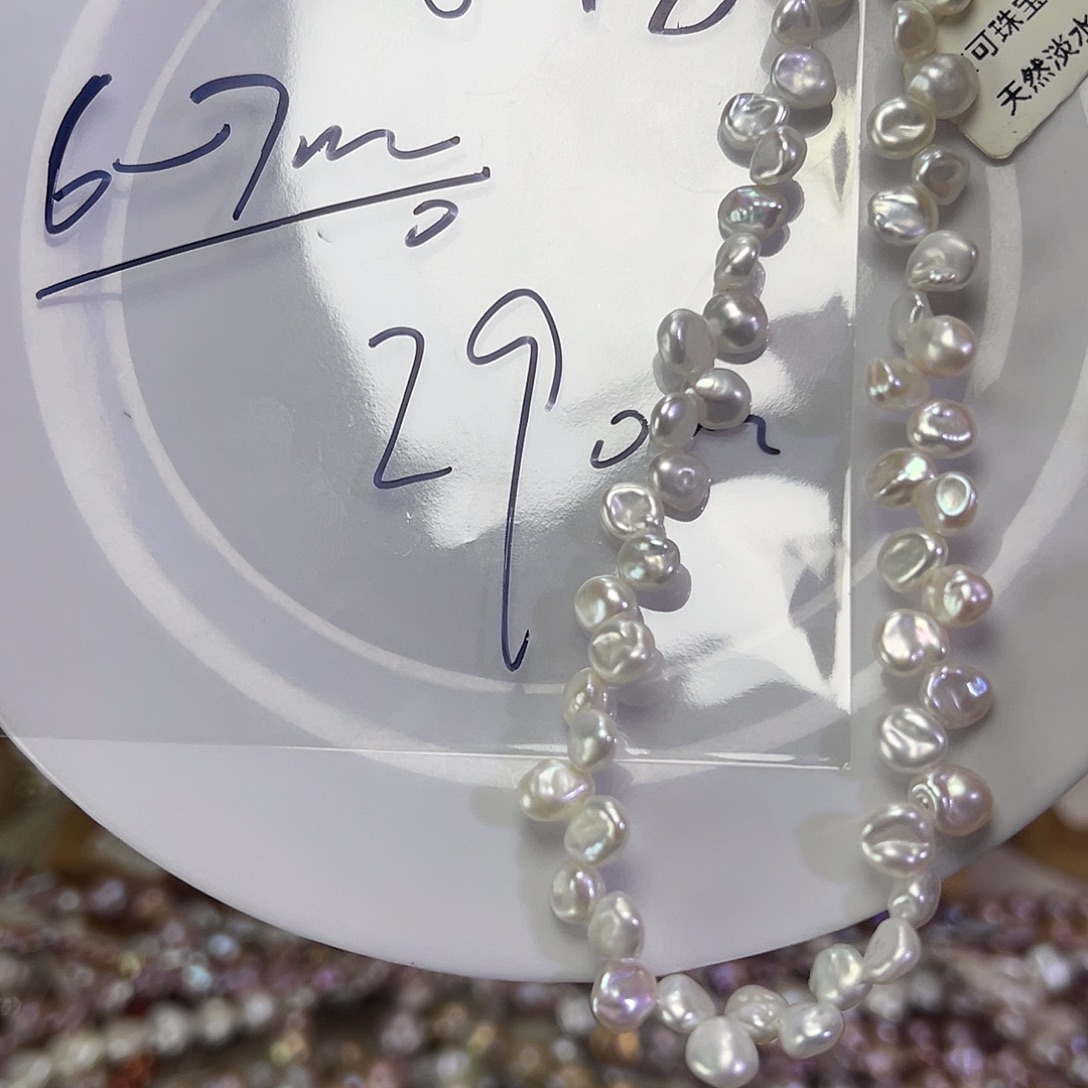 A***g淡水珍珠颈饰钛钢