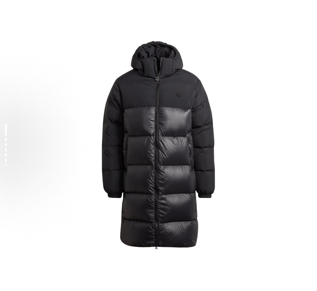 adidas/阿迪达斯Adidas防风保暖拉链男情侣时尚连帽中长款羽绒服