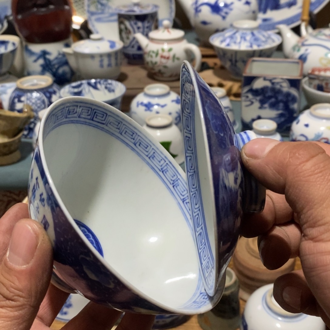 瓷片半**间舶来瓷器满28包邮当日凑单