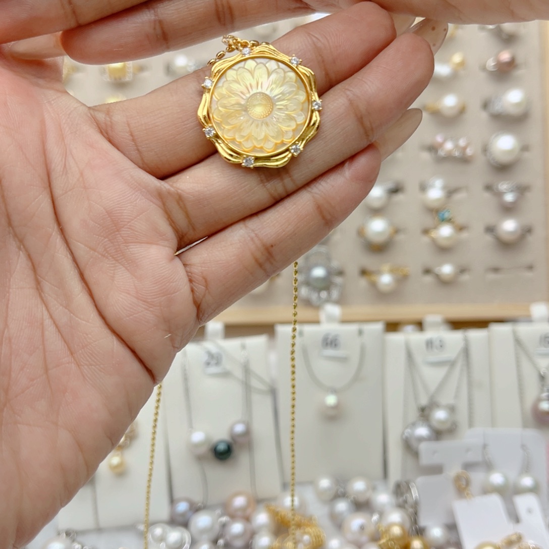 漂****合金淡水珍珠耳饰