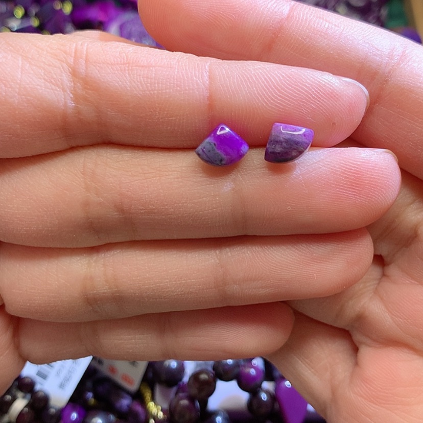 【闪购商品】苏纪石（舒俱来）耳钉银S925镶嵌