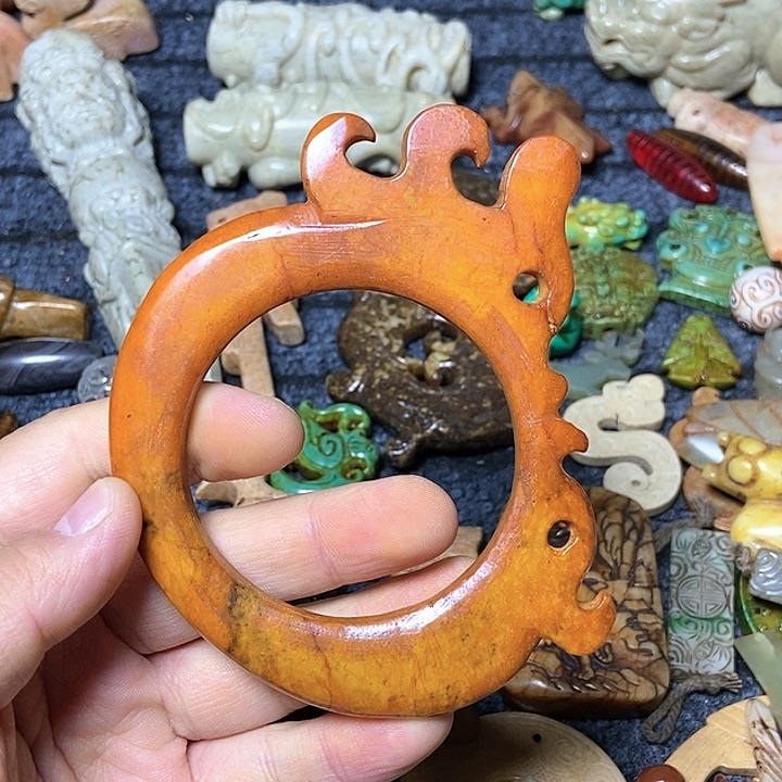 和田玉未镶嵌颈饰333