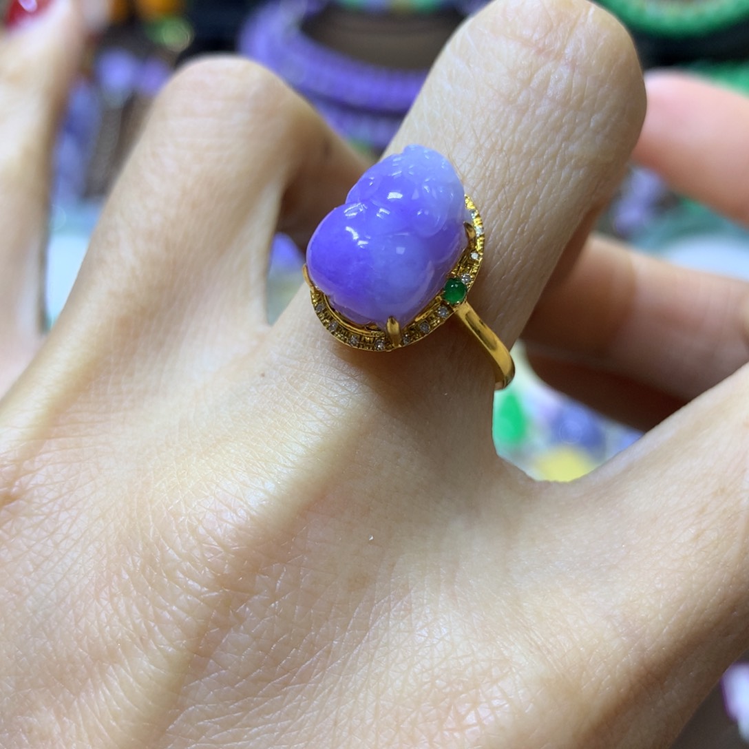 【闪购商品】翡翠颈饰18K金镶嵌翡翠