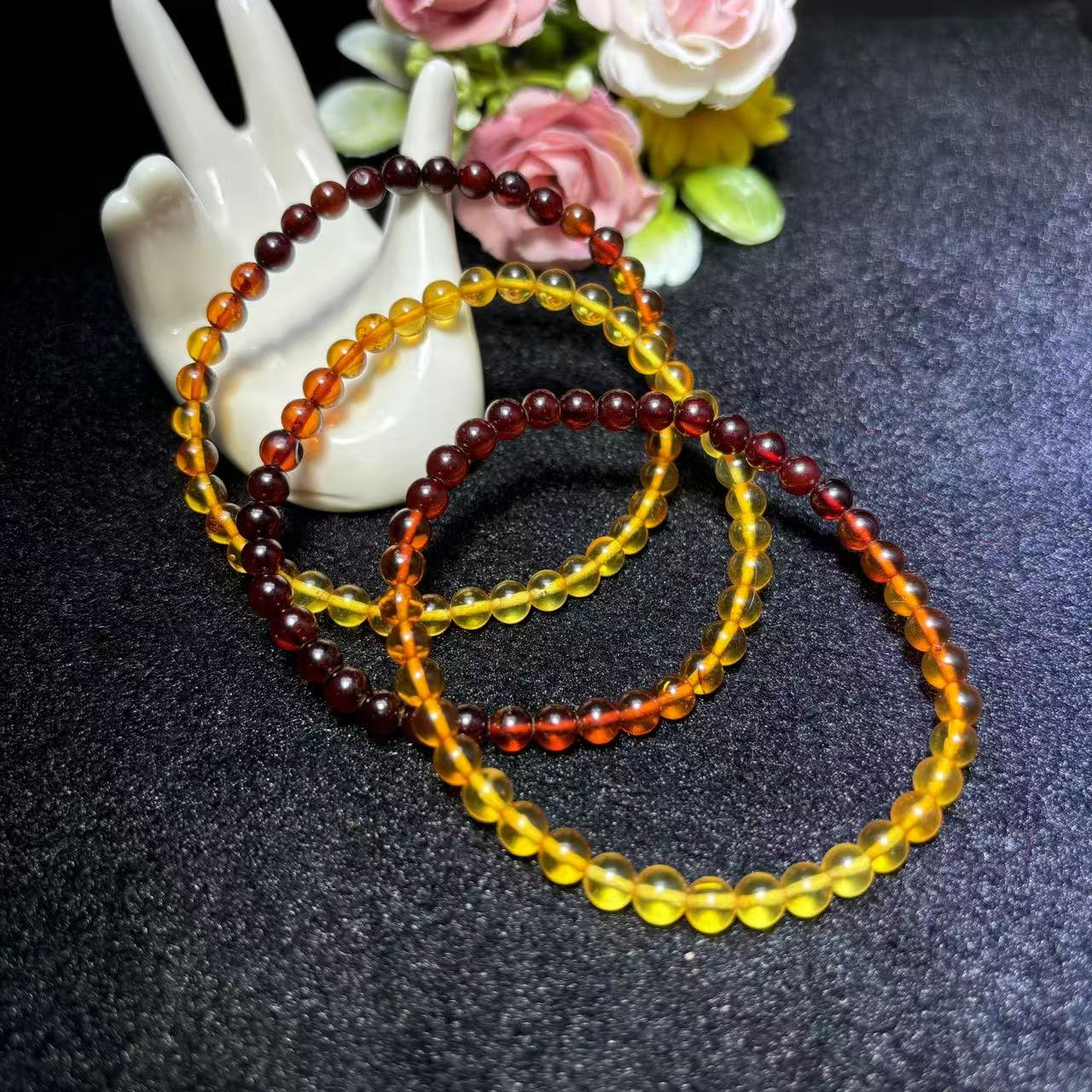 面面来财珠宝M2660-渐变琥珀血珀手串-多样性发其一