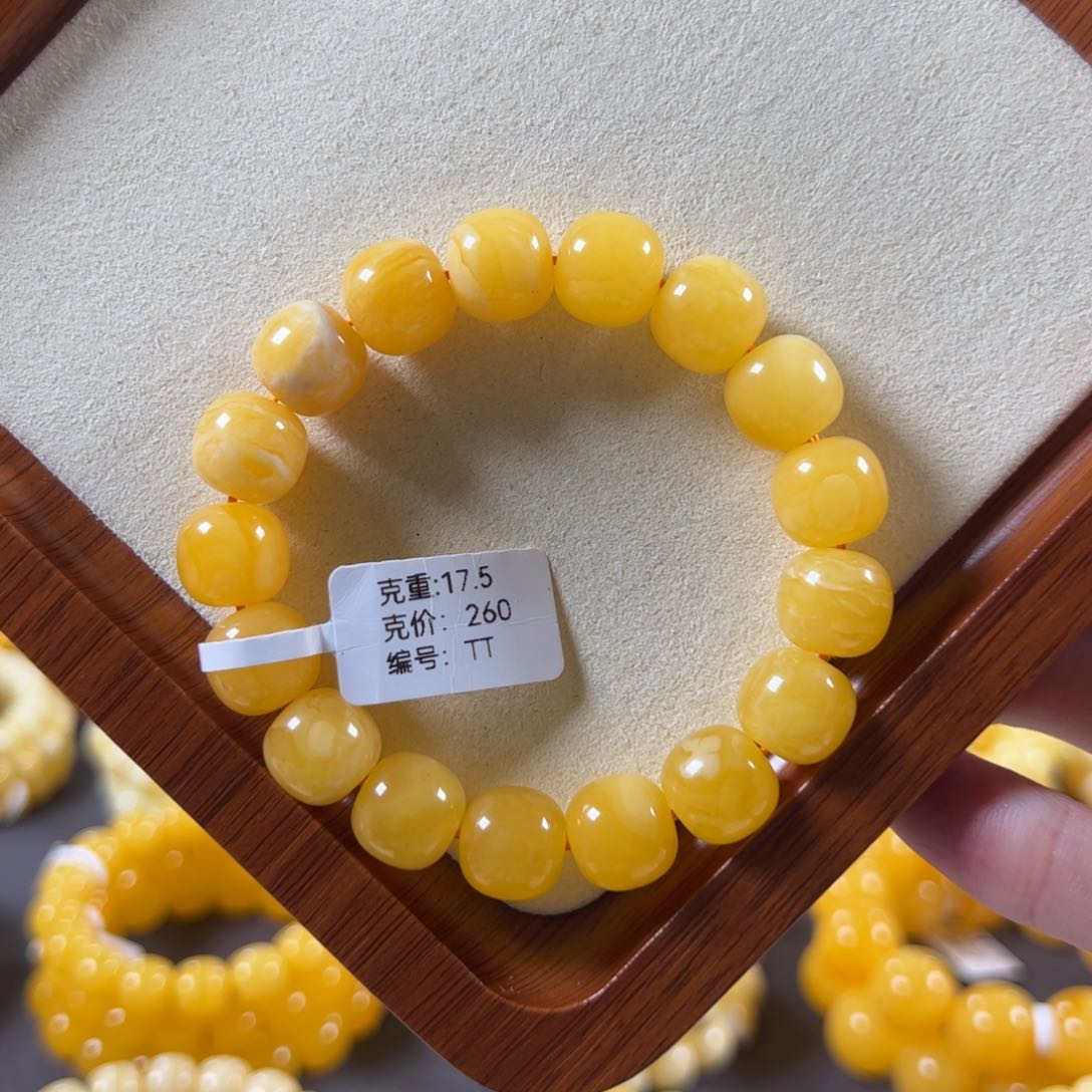 裸石蜜蜡未镶嵌12mm焦皮鸡油红满蜜满蜡焦皮同料tt