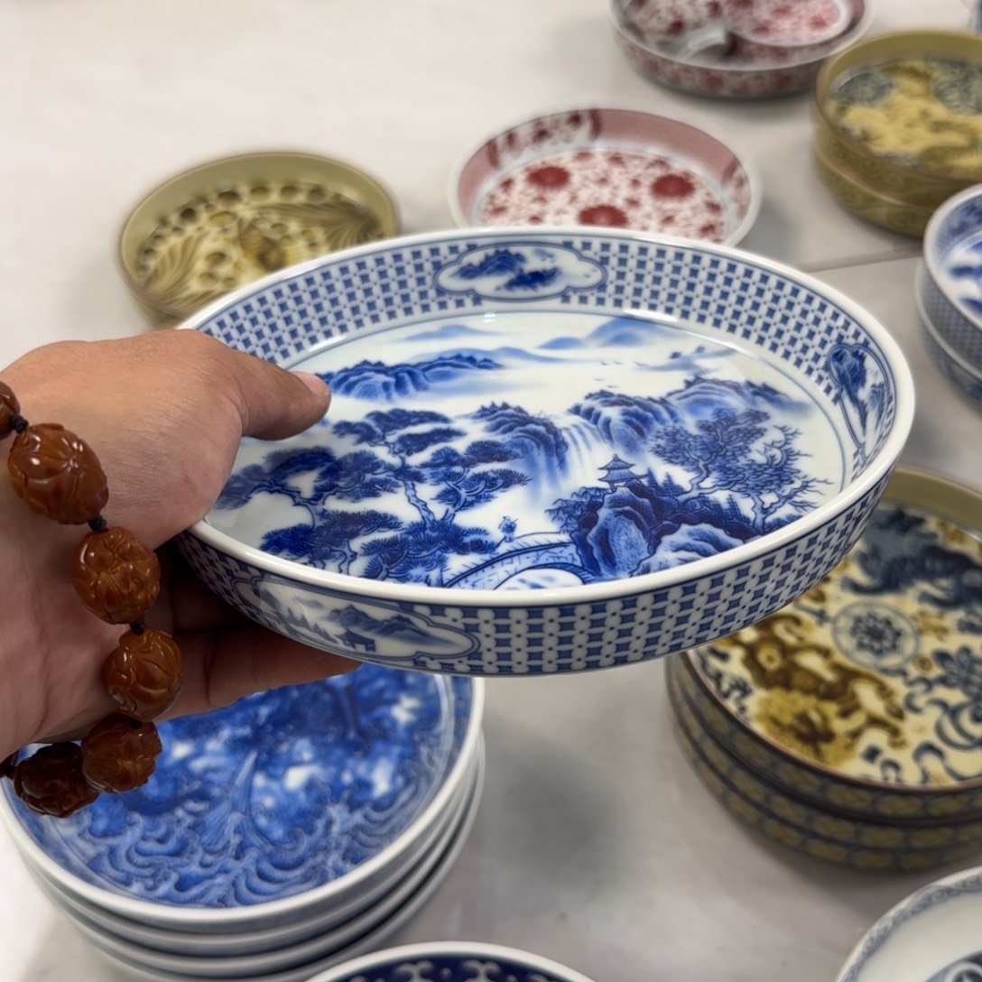 摆件富春山居图大壶承