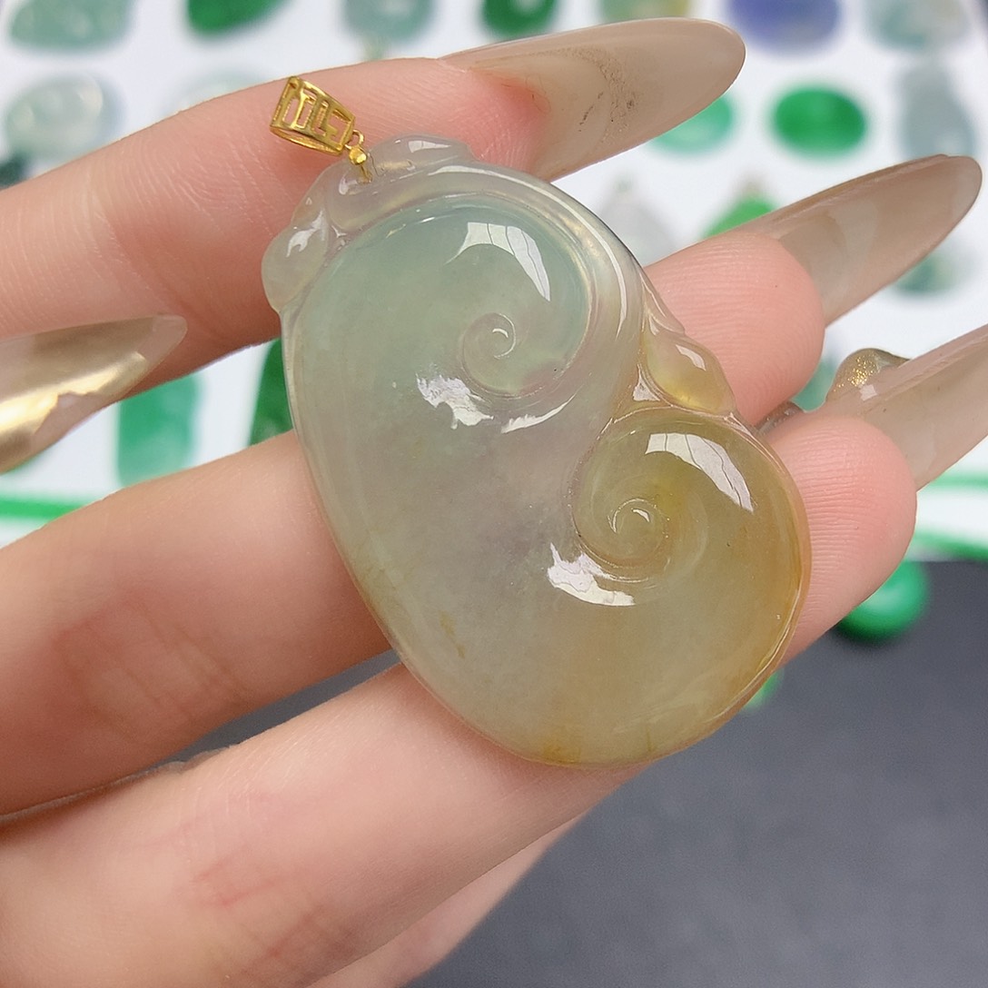 定制翡翠18K金镶嵌8888888888888888