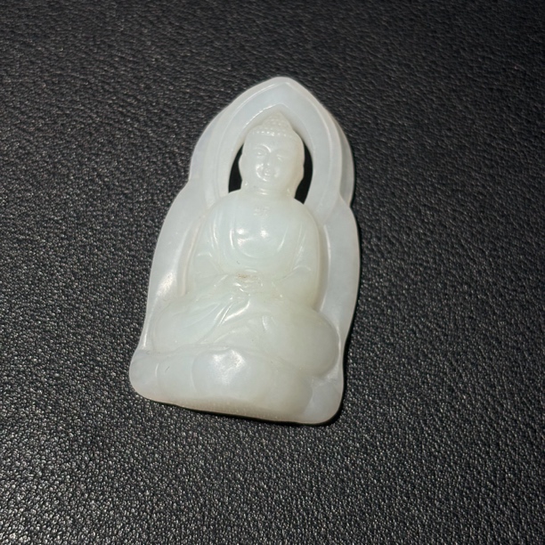 清代和田玉大日如来挂件/古80270