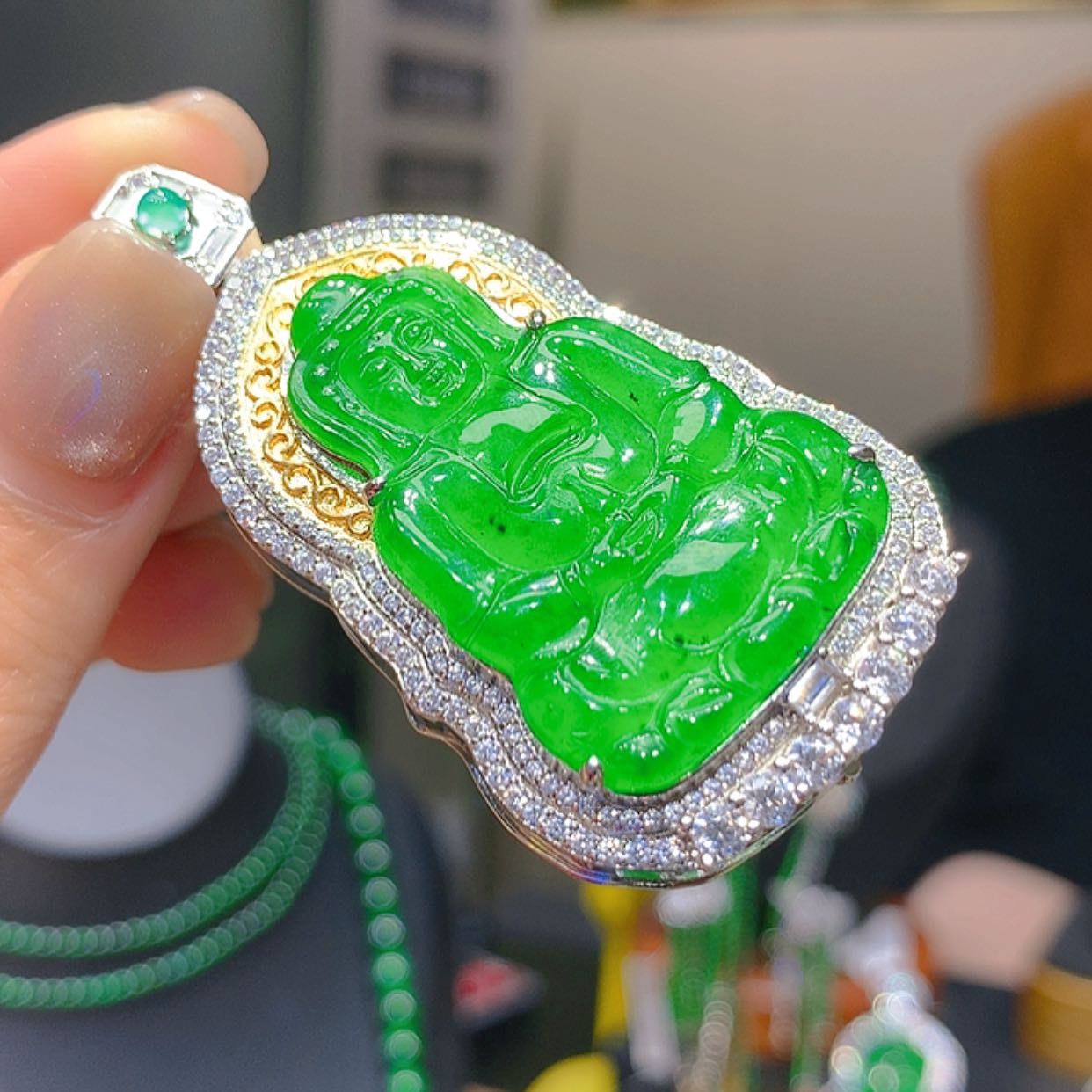 【闪购商品】翡翠未镶嵌颈饰5柒姐