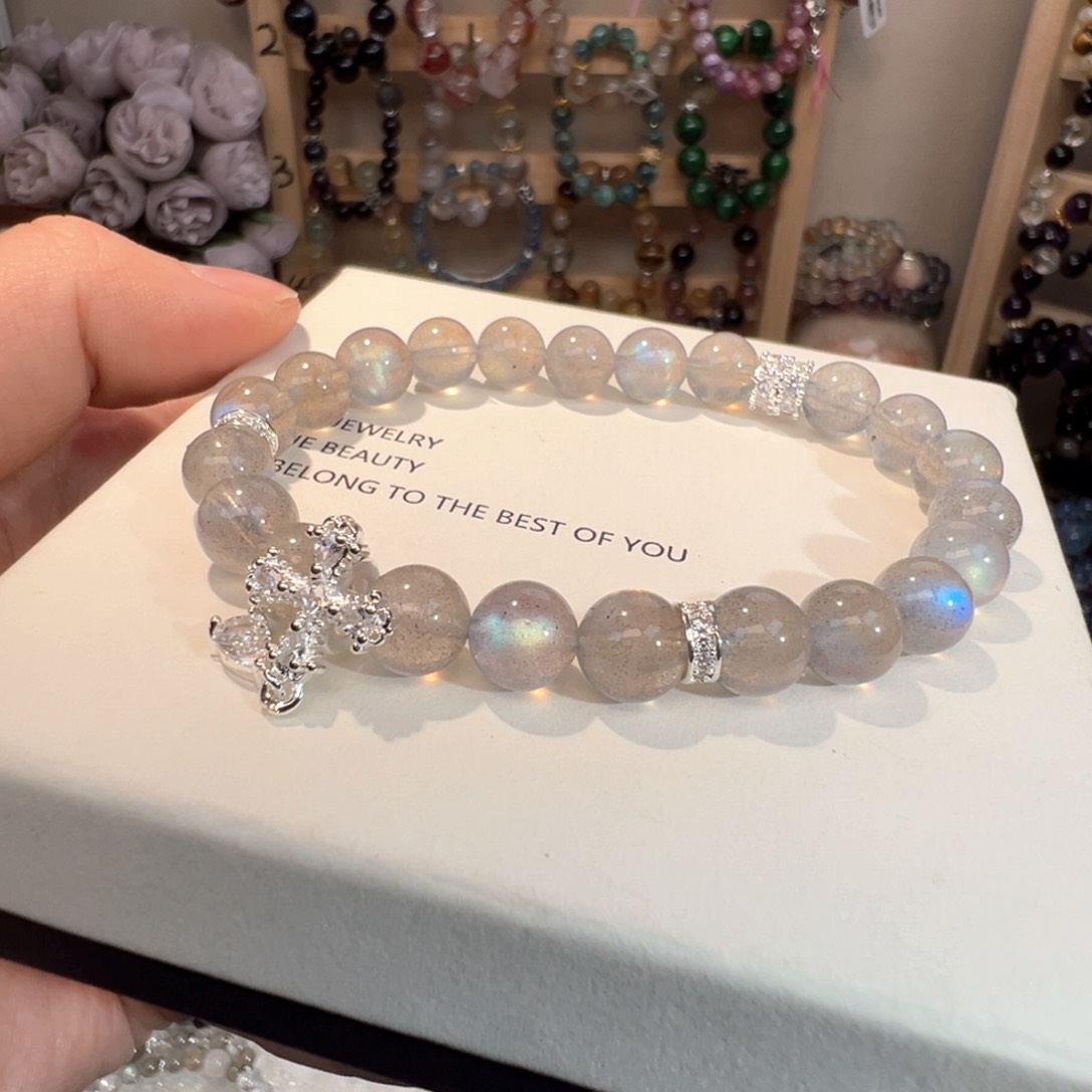 水晶手绳未镶嵌灰月光