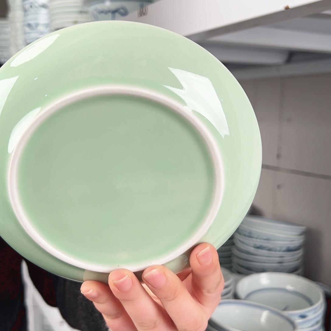 碗微瑕福利梅青6寸浅盘