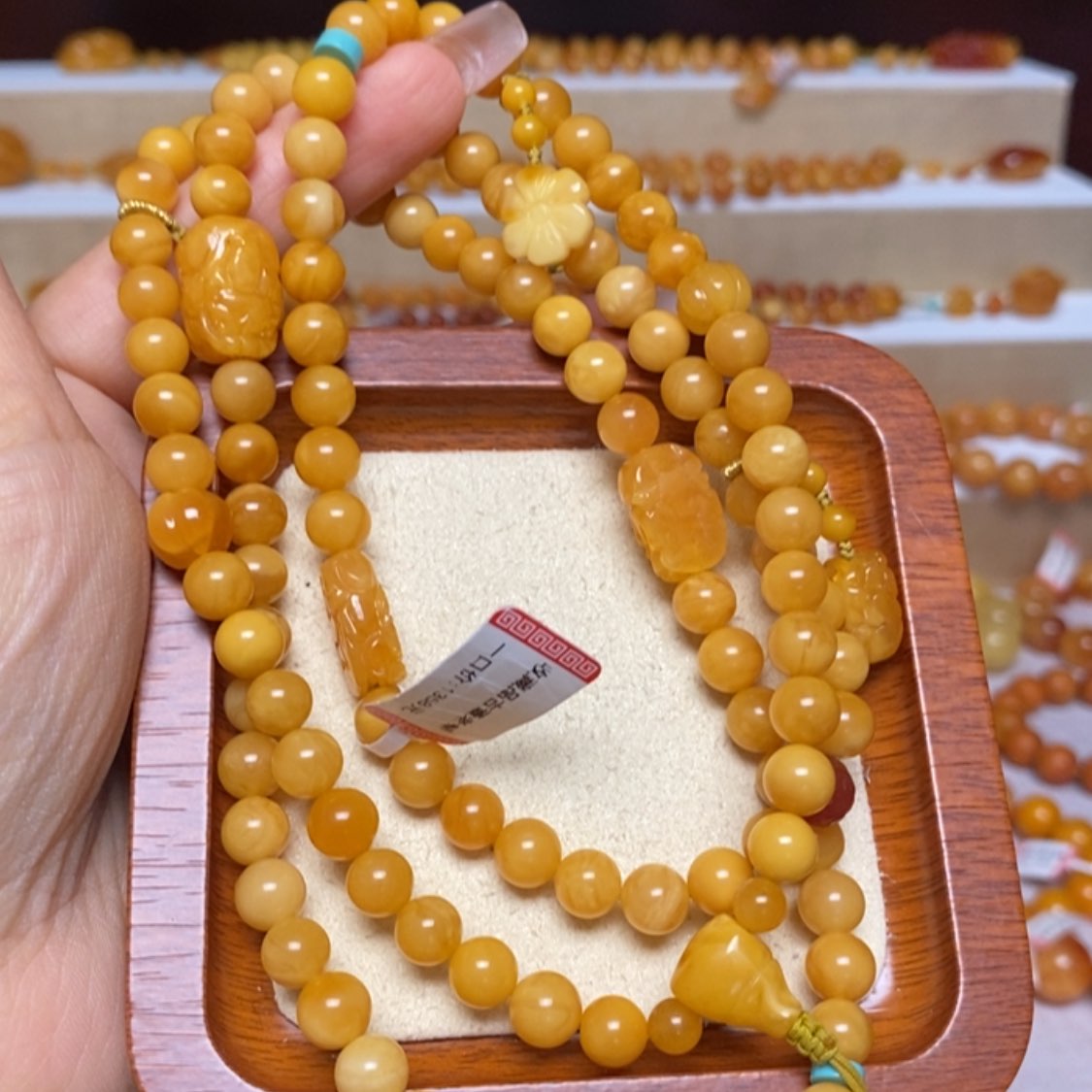 【闪购商品】未镶嵌蜜蜡手链手串